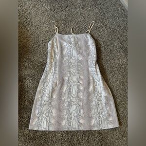Urban Outfitters Snakeskin Open-Back Dress